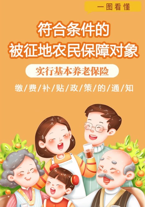 【图文解读】《关于印发旌德县人民政府关于对符合条件的被征地农民社会保障对象实行新基本养老保险缴费补贴政策的通知》